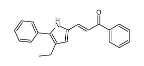 3-(4-ethyl-5-phenyl-1H-pyrrol-2-yl)-1-phenylprop-2-en-1-one Structure