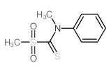 Methanethioamide,N-methyl-1-(methylsulfonyl)-N-phenyl- (9CI) Structure