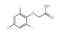 2-(2,6-dichloro-4-fluoro-phenoxy)acetic acid structure