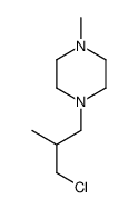 1-(3-chloro-2-methylpropyl)-4-methylpiperazine结构式