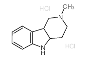 2-methyl-1,3,4,4a,5,9b-hexahydropyrido[4,3-b]indole,dihydrochloride Structure