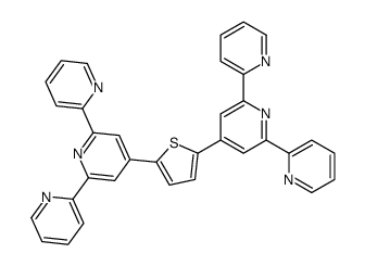 4-[5-(2,6-dipyridin-2-ylpyridin-4-yl)thiophen-2-yl]-2,6-dipyridin-2-ylpyridine结构式