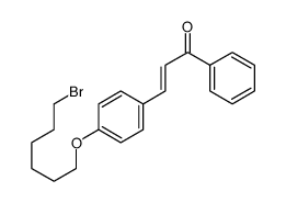 3-[4-(6-bromohexoxy)phenyl]-1-phenylprop-2-en-1-one Structure