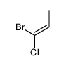 1-bromo-1-chloro-2-methyl-prop-1-ene Structure