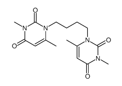 1-[4-(3,6-dimethyl-2,4-dioxopyrimidin-1-yl)butyl]-3,6-dimethylpyrimidine-2,4-dione Structure