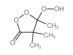 5-hydroperoxy-4,4,5-trimethyl-dioxolan-3-one结构式