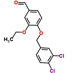 4-[(3,4-Dichlorobenzyl)oxy]-3-ethoxybenzaldehyde Structure