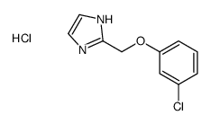 2-[(3-chlorophenoxy)methyl]-1H-imidazole,hydrochloride Structure