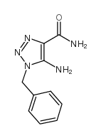 5-氨基-1-苄基-1H-1,2,3-噻唑-4-羧胺结构式