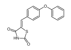 5-(4-Phenoxy-benzylidene)-thiazolidine-2,4-dione结构式