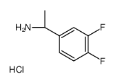 (R)-1-(3,4-DIFLUOROPHENYL)ETHANAMINE HYDROCHLORIDE structure