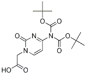 1(2H)-PyriMidineacetic acid, 4-[bis[(1,1-diMethylethoxy)carbonyl]aMino]-2-oxo- Structure