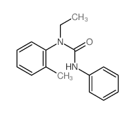 1-ethyl-1-(2-methylphenyl)-3-phenyl-urea结构式