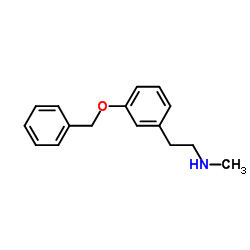 2-[3-(Benzyloxy)phenyl]-N-methylethanamine Structure