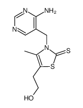 3-(4-amino-pyrimidin-5-ylmethyl)-5-(2-hydroxy-ethyl)-4-methyl-3H-thiazole-2-thione结构式