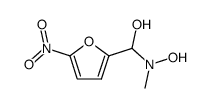 (hydroxy(methyl)amino)(5-nitrofuran-2-yl)methanol Structure