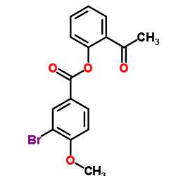 2-Acetylphenyl 3-bromo-4-methoxybenzoate结构式