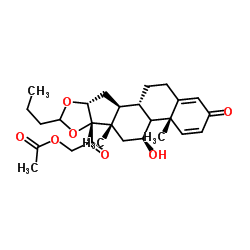 Budesonide 21-acetate Structure