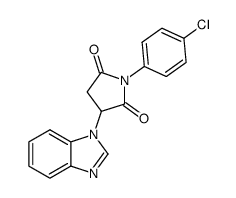 3-benzoimidazol-1-yl-1-(4-chloro-phenyl)-pyrrolidine-2,5-dione Structure