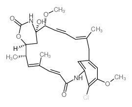 Maytansine,3-de[2-(acetylmethylamino)-1- oxopropoxy]-4,5-deepoxy-2,3,4,5-tetradehydro- 22-demethyl-,(2E,4E)-结构式