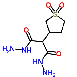 2-(1,1-Dioxidotetrahydro-3-thiophenyl)malonohydrazide Structure
