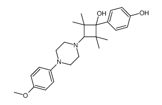 4-[1-hydroxy-3-[4-(4-methoxyphenyl)piperazin-1-yl]-2,2,4,4-tetramethylcyclobutyl]phenol结构式