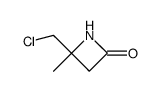 4-chloromethyl-4-methyl-azetidin-2-one结构式