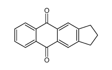 2,3-Dihydro-1H-cyclopent[b]anthracene-5,10-dione结构式