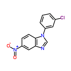 1-(3-Chlorophenyl)-5-nitro-1H-benzimidazole Structure