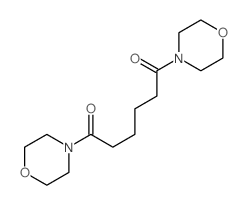 Morpholine,4,4'-(1,6-dioxo-1,6-hexanediyl)bis- (9CI) structure