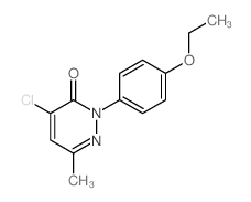 4-chloro-2-(4-ethoxyphenyl)-6-methyl-pyridazin-3-one结构式