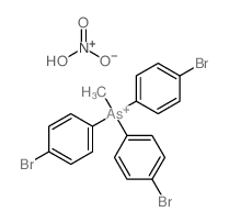 dihydroxy-oxo-azanium; tris(4-bromophenyl)-methyl-arsanium结构式
