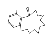 4-Methyl-7,8,9,10,11,12,13,14,15,16-decahydro-6H-benzocyclotetradecen-5-one Structure