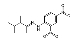 3,4-Dimethyl-2-pentanone 2,4-dinitrophenyl hydrazone Structure