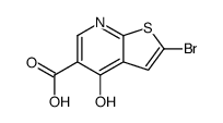 2-bromo-4-oxo-7H-thieno[2,3-b]pyridine-5-carboxylic acid结构式