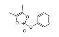 4,5-dimethyl-2-phenoxy-1,3,2λ5-dioxaphosphole 2-oxide结构式