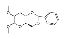 .alpha.-D-ribo-Hexopyranoside, methyl 3-deoxy-2-O-methyl-4,6-O-(phenylmethylene)-结构式