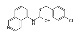 1-[(4-chlorophenyl)methyl]-3-isoquinolin-5-ylurea结构式