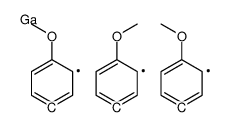 tris(4-methoxyphenyl)gallane Structure