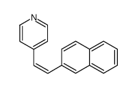 (Z)-4-[2-(2-naphthyl)vinyl]pyridine结构式