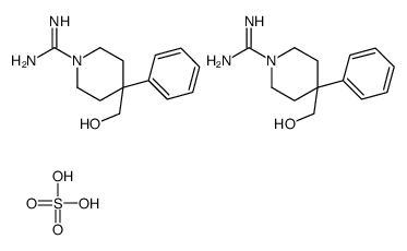 4-(hydroxymethyl)-4-phenylpiperidine-1-carboximidamide,sulfuric acid结构式