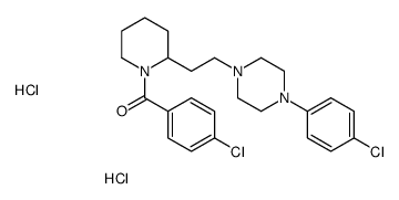 (4-chlorophenyl)-[2-[2-[4-(4-chlorophenyl)piperazin-1-yl]ethyl]piperidin-1-yl]methanone,dihydrochloride Structure