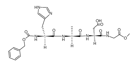 Z-His-Ala-Asp-Gly-OCH3 structure