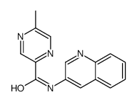 Pyrazinecarboxamide, 5-methyl-N-3-quinolinyl- (9CI) structure