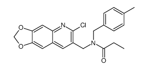 Propanamide, N-[(6-chloro-1,3-dioxolo[4,5-g]quinolin-7-yl)methyl]-N-[(4-methylphenyl)methyl]- (9CI) picture