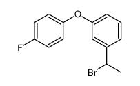 1-(1-bromoethyl)-3-(4-fluorophenoxy)benzene结构式