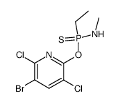 O-(5-Brom-3,6-dichlor-2-pyridyl)-P-ethyl-N-methylphosphonamidothioat结构式