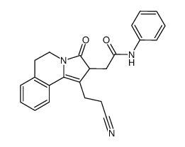 2-[1-(2-Cyano-ethyl)-3-oxo-2,3,5,6-tetrahydro-pyrrolo[2,1-a]isoquinolin-2-yl]-N-phenyl-acetamide Structure