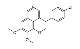 4-[(4-chlorophenyl)methyl]-5,6,7-trimethoxyisoquinoline Structure