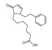 7-[(1S,5R)-2-oxo-5-(2-phenylethyl)cyclopent-3-en-1-yl]heptanoic acid Structure